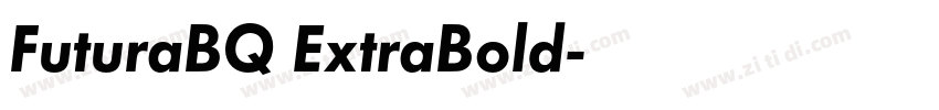 FuturaBQ ExtraBold字体转换